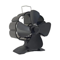 Nelilapainen hiljainen takkatuuletin DY384A lämpövoimainen ilmanpuhallin puulämmitteiseen takkaan ympäristöystävällinen