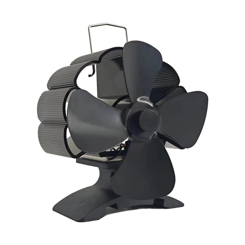 Nelilapainen hiljainen takkatuuletin DY384A lämpövoimainen ilmanpuhallin puulämmitteiseen takkaan ympäristöystävällinen