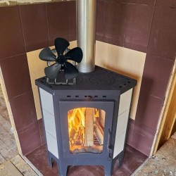 DY565J SafeHeat energiansäästöinen takkatuuletin viisilapainen hiljainen sähkötön puulämmitteinen