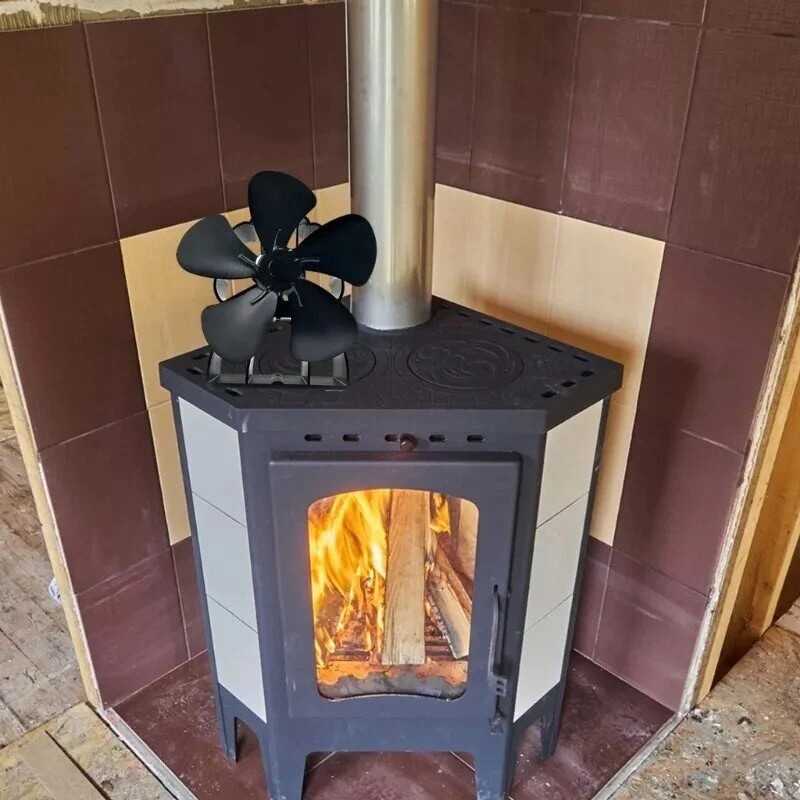 DY565J SafeHeat energiansäästöinen takkatuuletin viisilapainen hiljainen sähkötön puulämmitteinen