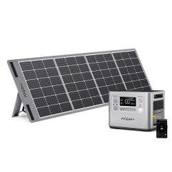 Aferiy P210 kannettava 2400W voimalaitos 2048Wh LiFePO4-akku 200/400W aurinkopaneelilla
