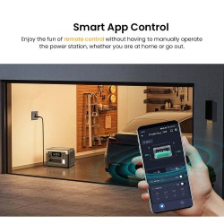 OUKITEL P1500 Plus kannettava varavirtalähde 1536Wh 1800W LiFePO4 älykäs sovellusohjaus