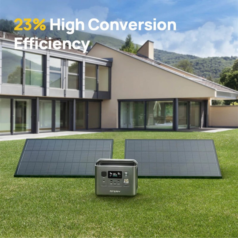 Aferiy 2 kpl 120W monokiteiset aurinkopaneelit IP68 vedenpitävät veneelle ja matkailuvaunuun