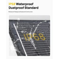 Aferiy 2 kpl 120W monokiteiset aurinkopaneelit IP68 vedenpitävät veneelle ja matkailuvaunuun