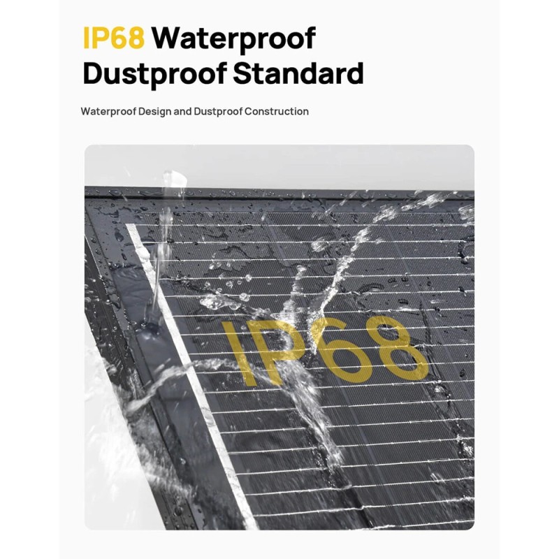 Aferiy 2 kpl 120W monokiteiset aurinkopaneelit IP68 vedenpitävät veneelle ja matkailuvaunuun