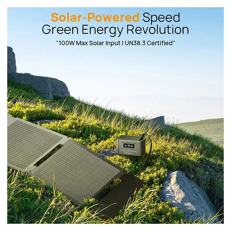 AFERIY Nano100 kannettava virtalähde 99,2Wh LiFePO4-kenno 100W USB-C-pikalataus käsimatkatavaroihin sallittu