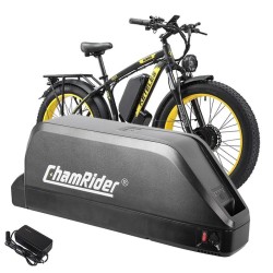 ChamRider Polly C 52V 24Ah alaputkiakku LG kennoilla 1248Wh vesitiivis