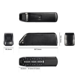 ChamRider Hailong B 48V 18Ah 864Wh runkoakku 21700-soluilla 40A suojapiirillä IP65 mukana 4A laturi