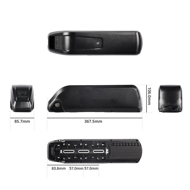 ChamRider Hailong A 48V 13,5Ah 648Wh 21700-kennoilla sähköpyörän runkoakku 30A BMS IP65 vedenkestävä 4A-laturi