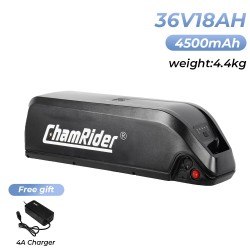 ChamRider Hailong A 36V 18Ah 648Wh alaputken akku 30A suojapiiri IP65 vesitiivis