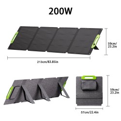 LIONSHEE taitettava aurinkopaneeli 100W/200W/300W/400W monokiteinen pii 23% hyötysuhde IP67