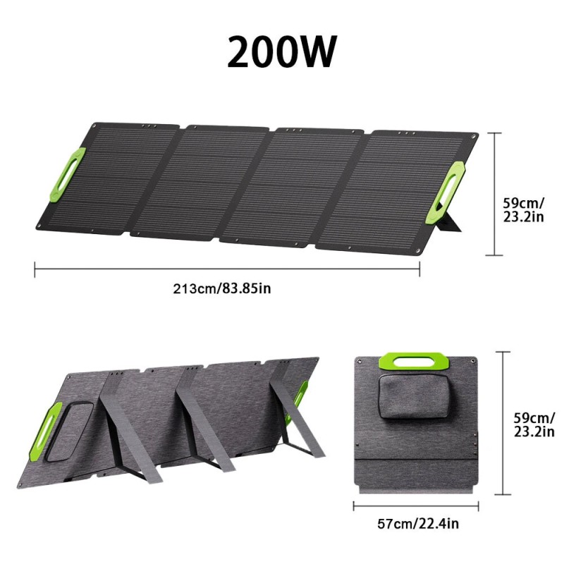 LIONSHEE taitettava aurinkopaneeli 100W/200W/300W/400W monokiteinen pii 23% hyötysuhde IP67