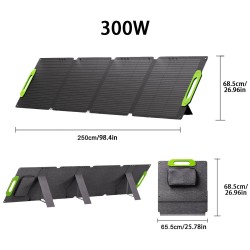 LIONSHEE taitettava aurinkopaneeli 100W/200W/300W/400W monokiteinen pii 23% hyötysuhde IP67