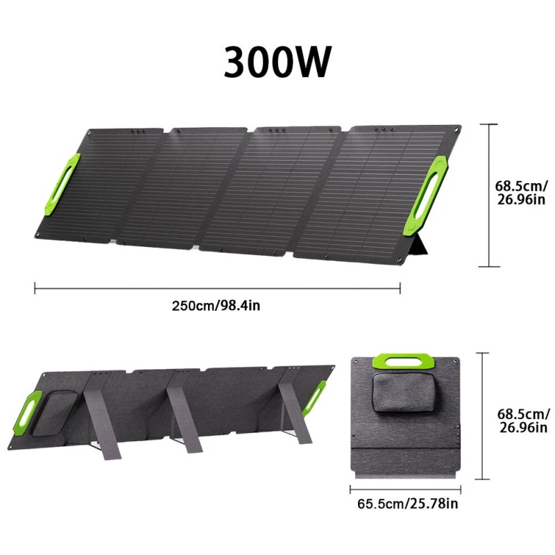 LIONSHEE taitettava aurinkopaneeli 100W/200W/300W/400W monokiteinen pii 23% hyötysuhde IP67