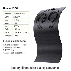 LIONSHEE kannettava taivutettava aurinkopaneeli 120W/240W auton akkuun veneelle kotiin