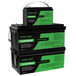 DATOUBOSS LiFePO4 akku 12 8V 100 200 300Ah sisäänrakennettu älykäs BMS yli 10000 sykliä