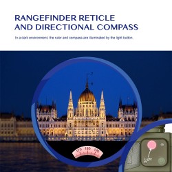 AOMEKIE AO3097 10x50 merikiikarit vesitiivis IPX7 etäisyysmittari ja kompassi