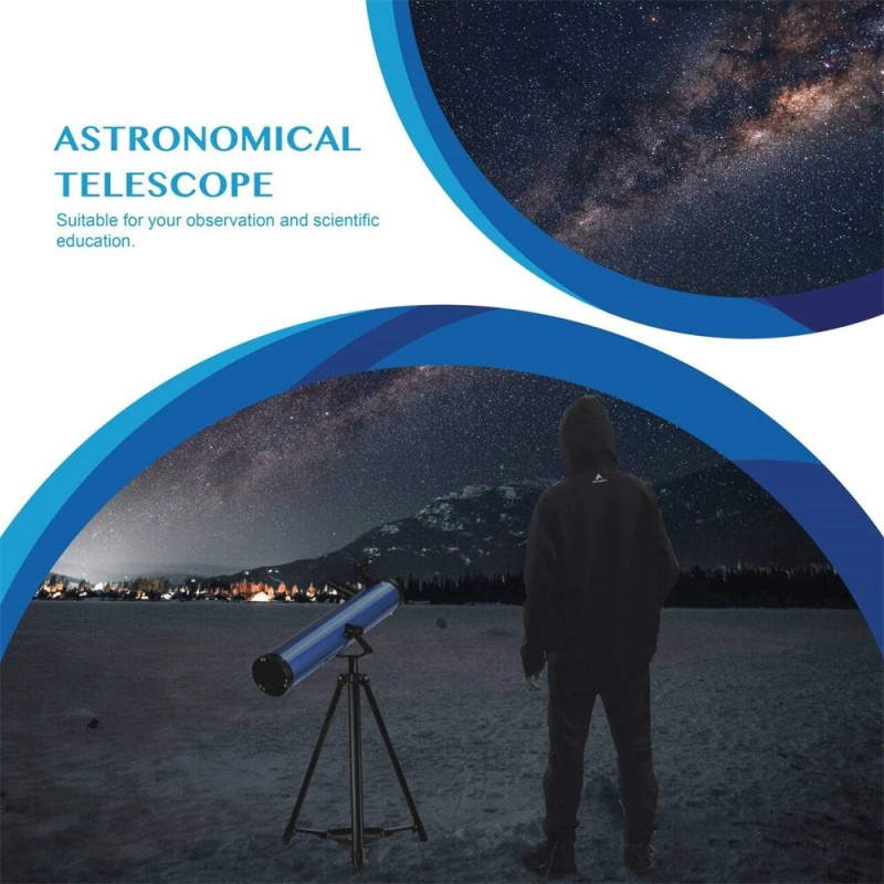 AOMEKIE heijastava kaukoputki 76mm 700mm 210x bluetooth-ohjain jalusta puhelinsovitin kuusuodatin A02018