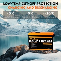 Cloudenergy DPCL12-200 12,8V 200Ah LiFePO4 akku 2560Wh varavirtalähde veneisiin ja matkailuautoihin