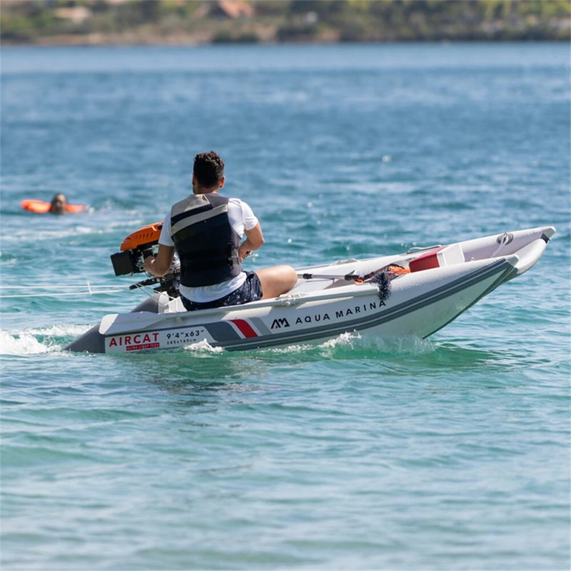 AQUA MARINA AIRCAT 3,35 m puhallettava katamaraani puukannella 5 henkilölle 500 kg