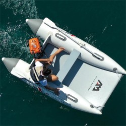 AQUA MARINA AIRCAT 3,35 m puhallettava katamaraani puukannella 5 henkilölle 500 kg