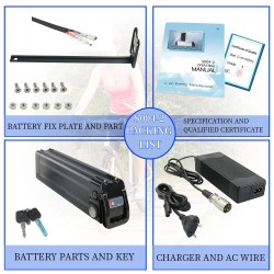 UNITPACKPOWER S004-2 36V 17,5Ah sähköpyörän akku 630W 20A BMS LG3500-kennolla, sopii 100–550W moottoreille