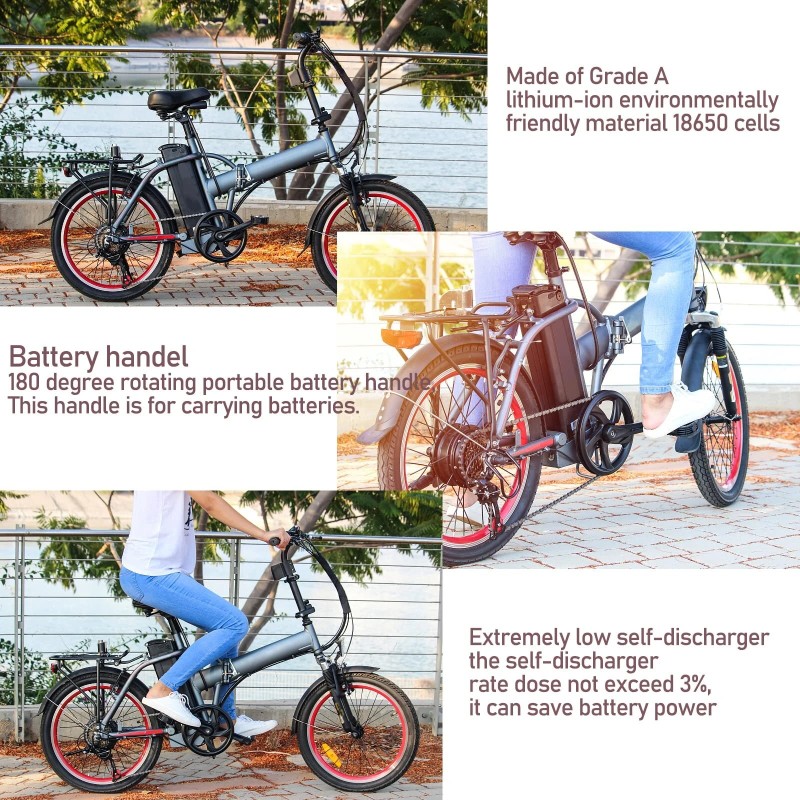 UNITPACKPOWER S004-2 36V 17,5Ah sähköpyörän akku 630W 20A BMS LG3500-kennolla, sopii 100–550W moottoreille