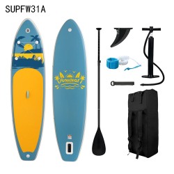 FunWater puhallettava SUP-lauta 335/350 cm suuri kantavuus 165/190 kg säädettävä mela