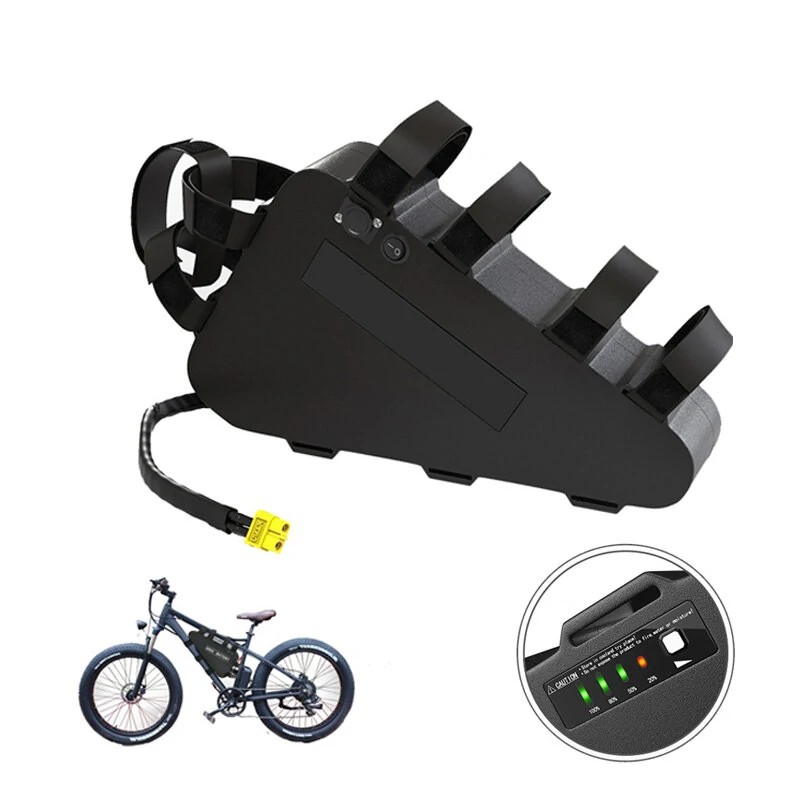 UNITPACKPOWER U004 48V 20Ah sähköpyörän kolmionmuotoinen akku 50A suojauslauta 1100W yhteensopiva