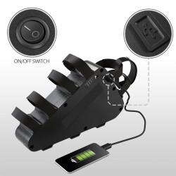 UNITPACKPOWER U004 48V 20Ah sähköpyörän kolmionmuotoinen akku 50A suojauslauta 1100W yhteensopiva