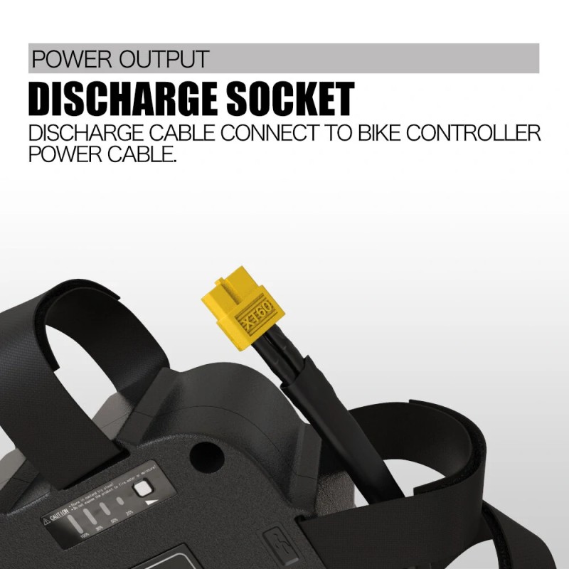 UNITPACKPOWER U004 48V 20Ah sähköpyörän kolmionmuotoinen akku 50A suojauslauta 1100W yhteensopiva