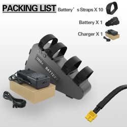 UNITPACKPOWER U004 48V 20Ah sähköpyörän kolmionmuotoinen akku 50A suojauslauta 1100W yhteensopiva