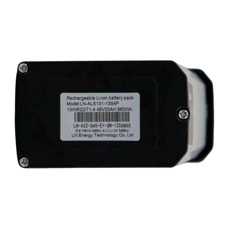 BURCHDA CJ-131 litiumakku 48V 20Ah sähköpyörään R5 PRO yhteensopiva hopeanmusta