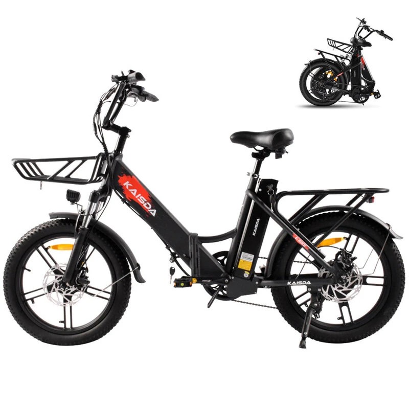 KAISDA K201 taitettava sähköpyörä 36V kaksoisakut 250W 20-tuumaiset renkaat 80–90 km toimintasäde