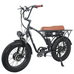 GOGOBEST GF750 sähköpyörä 2000W 48V 17.5Ah akun alumiinirunkoinen leveärenkainen 20x4 tuuman 80km toimintamatka 120kg kantavuus