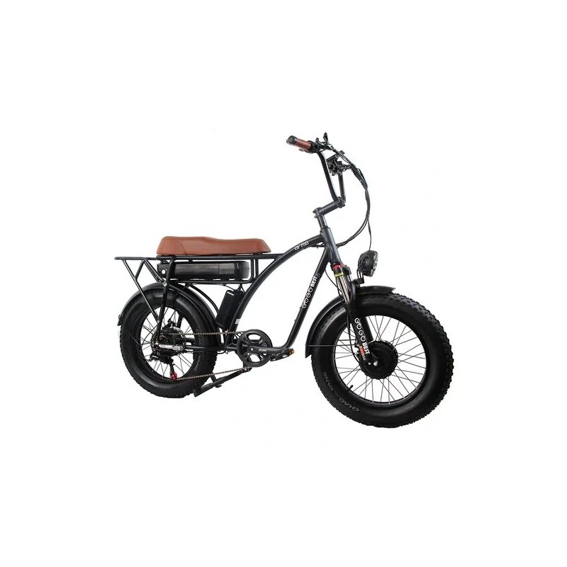 GOGOBEST GF750 sähköpyörä 2000W 48V 17.5Ah akun alumiinirunkoinen leveärenkainen 20x4 tuuman 80km toimintamatka 120kg kantavuus