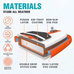 FunWater täytettävä surffilauta melontalauta 335x84x15 cm pumppu laukku köysi