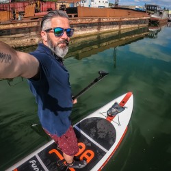 FunWater täytettävä surffilauta melontalauta 335x84x15 cm pumppu laukku köysi