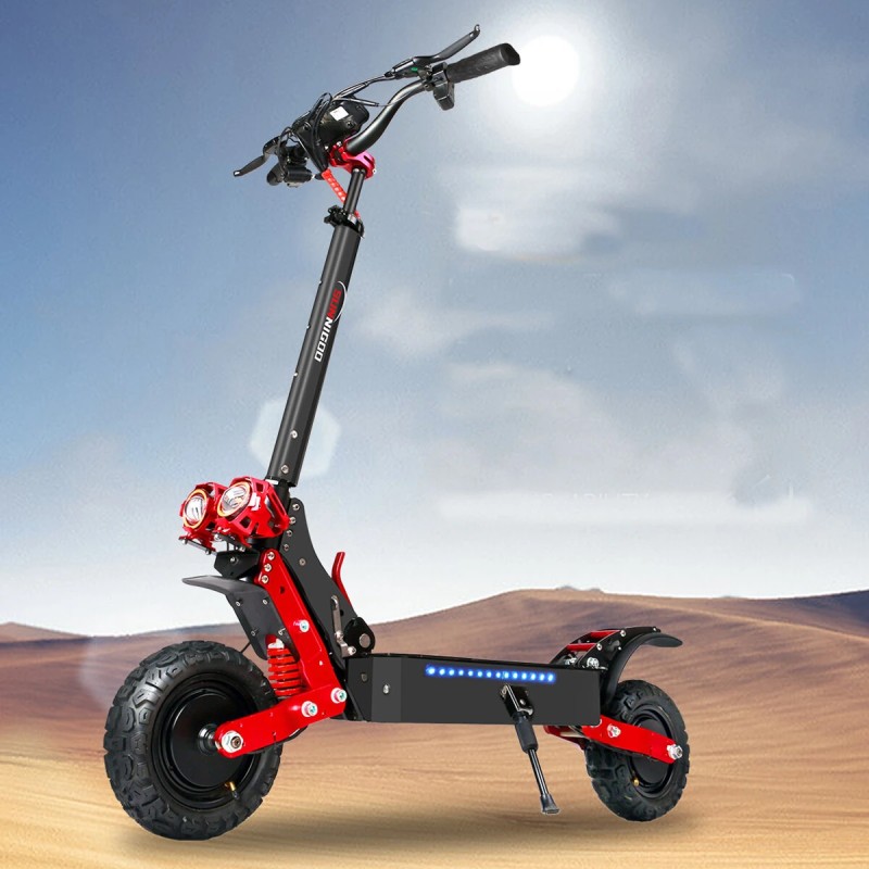 SUNNIGOO X7 Pro sähköpotkulauta 48V 21Ah akku 1800W*2 kaksoismoottorit 10 tuuman ilmarenkaat