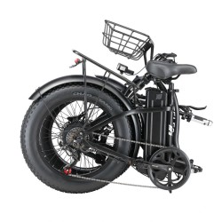 KETELES KF9 taittuva sähköpyörä 48V 18Ah 1000W takamoottori 20-tuumaiset renkaat hydrauliset levyjarrut musta