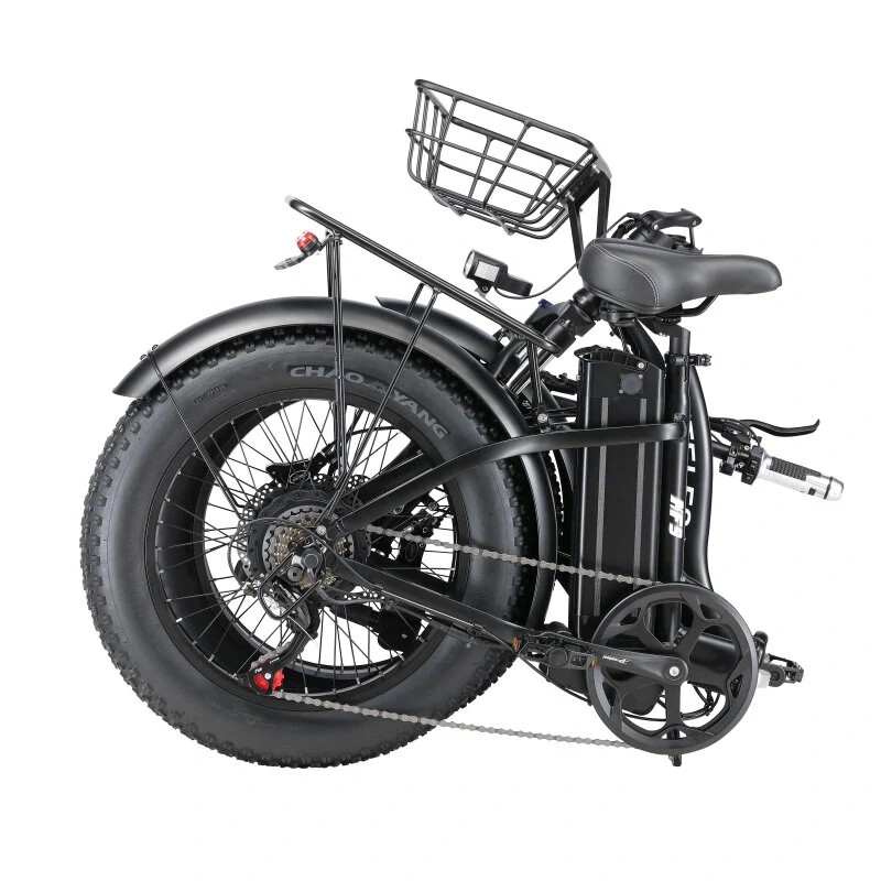 KETELES KF9 taittuva sähköpyörä 48V 18Ah 1000W takamoottori 20-tuumaiset renkaat hydrauliset levyjarrut musta