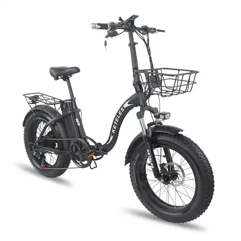KETELES KF9 taittuva sähköpyörä 48 voltin 35 ampeeritunnin akku 1000 watin takamoottori 20 tuuman renkaat