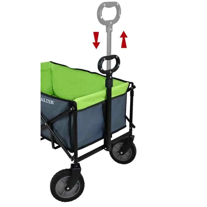 CALTER taittuva retkeilykärry lasten ja tavaroiden kuljetukseen rannalle ja puutarhaan