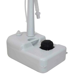 CALTER 19L kannettava ulkopesuallas jalustalla pyyhetelineellä ja jalkapumpulla