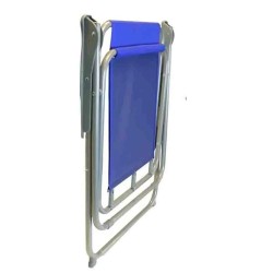 Rulyt tuoli-1 kevyt taittotuoli rantakäyttöön ja retkeilyyn käsinojilla sininen