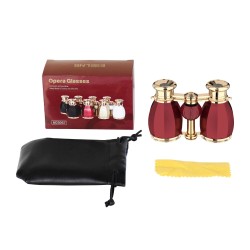 AOMEKIE A03057R 4x30 käsikäyttöinen teatterikiikari retro metallinen kompakti kirkaskuva