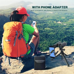 ESSLNB ES3074 12x50 vedenpitävät kiikarit vihreäfilmi 22mm okulaari puhelinsovitin kompaktit