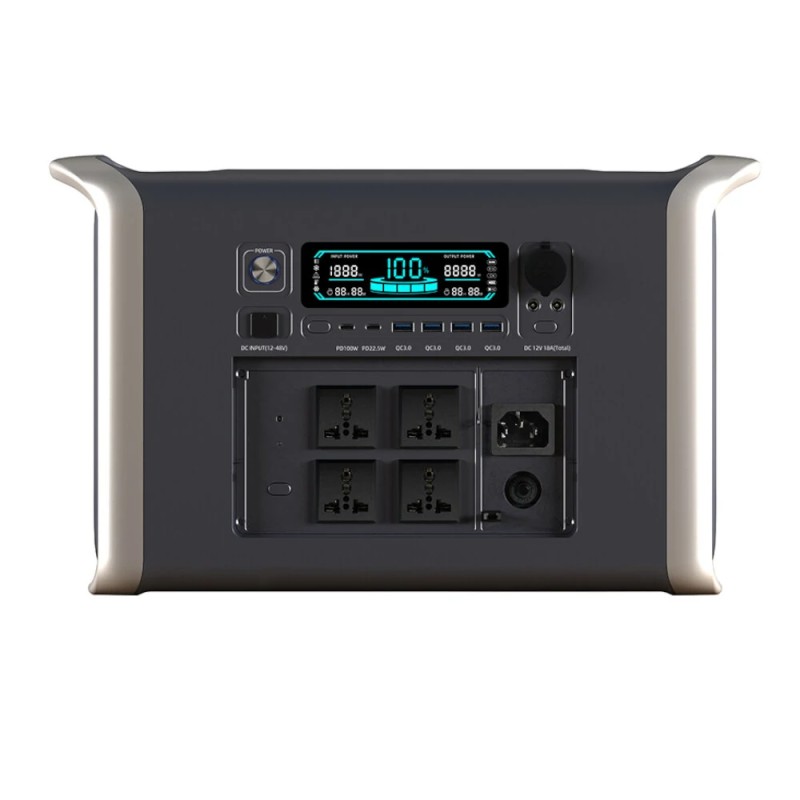 Cosmobattery Apower 2000 kannettava virtalähde 2048Wh LiFePO4 akku 2600W puhdas siniaalto invertteri