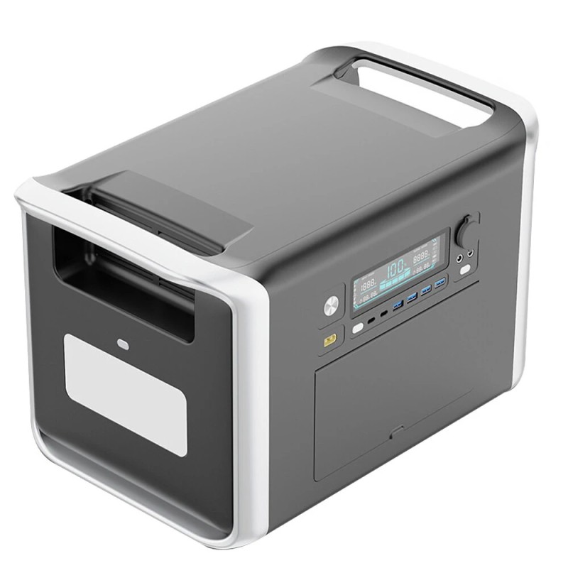 Cosmobattery Apower 2000 kannettava virtalähde 2048Wh LiFePO4-akku 2600W puhdas siniaalto-invertteri