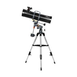 AOMEKIE A02021 130 mm heijastinteleskooppi 26–130× suurennus ekvatoriajalustalla aikuisille musta
